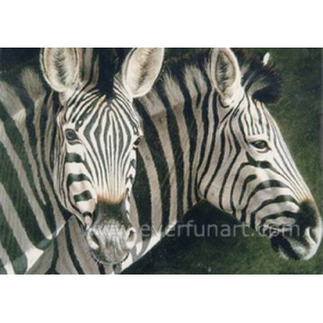 Картина маслом зебры на холсте